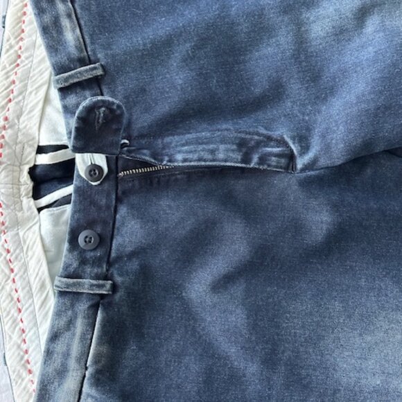 Luigi Borrelli Napoli Slim-Fit Deep Medium Blue Denim Jeans 34 - Picture 3 of 14